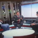 Jornalistas Heródoto Barbeiro e Ricardo Kotscho entrevistaram o governador