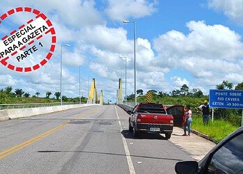 Ponte sobre o Rio Envira, na cidade de Feijó, com 300 metros de extensão