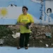 Vizinhos ficaram chateados com a pintura nas cores da seleção argentina