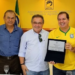 Tião Viana recebeu homenagem de comerciantes ontem