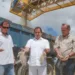 Governador Tião Viana (ao centro) com César e Linker