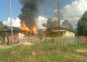 Incêndio no bairro Tancredo Neves teria sido causado por explosão