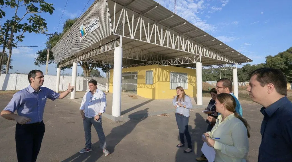 Marcus Alexandre visitou o Parque de Exposições ontem