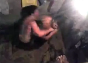 Vídeo feito numa das celas foi divulgado nas redes sociais