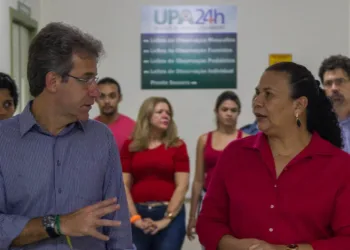 Chioro e Suely visitaram obras da UPA da Baixada do Sol