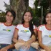As estudantes Enelly, Winny e Larissa (da esqueda para direira) decidiram não tirar o título de eleitor