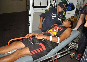 Josemar Marinho foi socorrido por homens do Samu