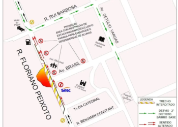Rua Floriano Peixoto terá sentido único