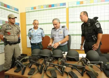Novos armamentos foram doados pelo Ministério da Justiça