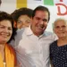 Perpétua Almeida e Tião Viana agradeceram carinho de dona Francisca Assis