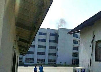 Fumaça se espalhou rapidamente pelo prédio da Uninorte