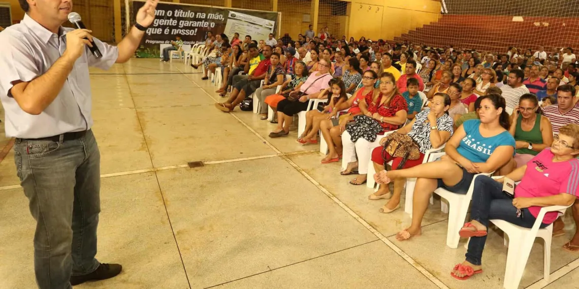 Marcus Alexandre falou para os novos proprietários cuidarem bem de suas terras...