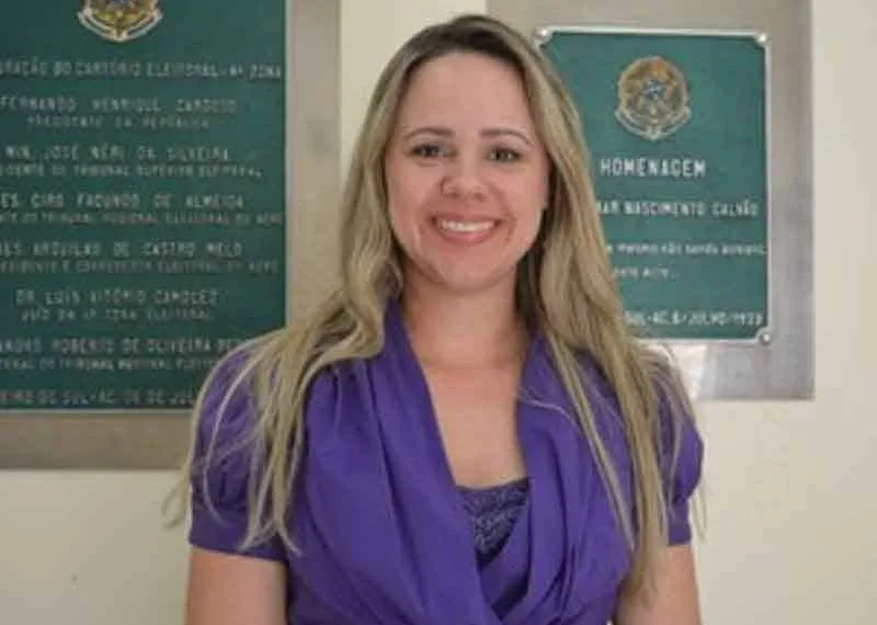 Juíza Evelyn Bueno, da 4ª Zona Eleitoral do município de Cruzeiro do Sul