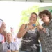 Ministra e senador durante solenidade em Brasileia