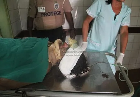 A ciclista Adevanda quase morreu no acidente