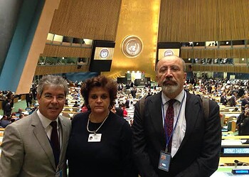 Jorge com a ministra e o presidente do BNDES