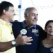 Marcio Bittar com Bocalom e Antônia Sales em comício