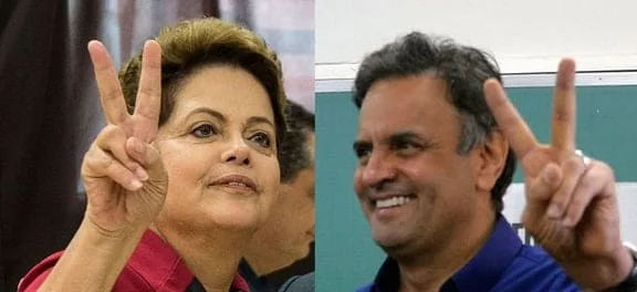 Dilma e Aécio disputam a Presidência no segundo turno
