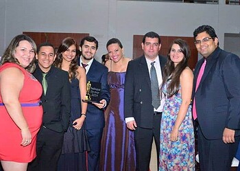 Equipe do jornal A GAZETA em premiação Destaque 2014