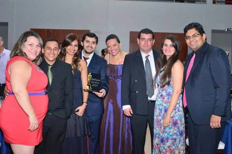 Equipe do jornal A GAZETA em premiação Destaque 2014