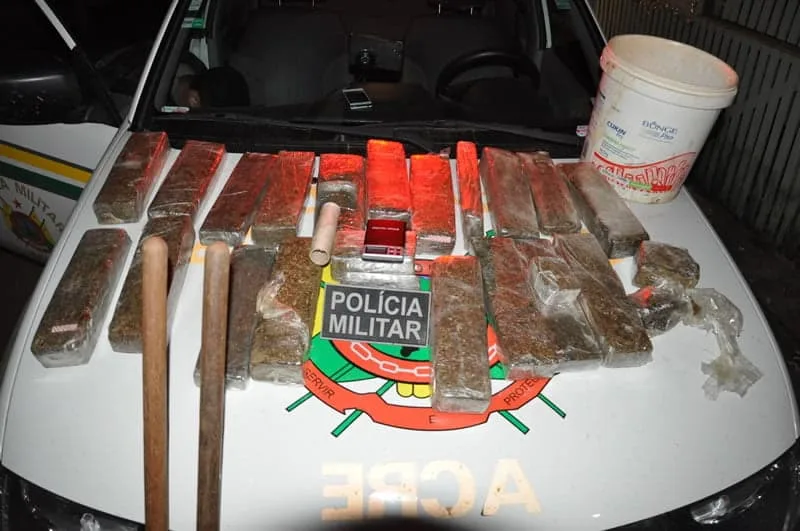 Cerca de 50 kg de maconha é apreendida pela polícia