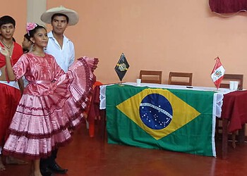 Foram apresentadas danças típicas como mostra culural