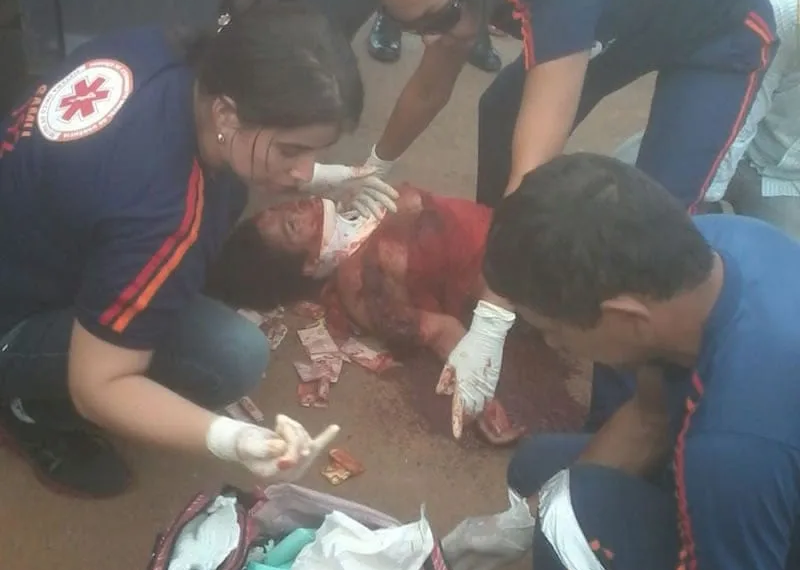 Maria teve de ser atendida às pressas pelo Samu