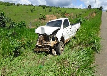 Animais causam acidente em ramal