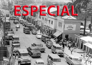 A Rua Benjamin Constant, no coração do Centro da cidade, já era uma área comercial décadas atrás