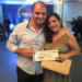 O premiado jornalista Resley Saab, com sua esposa