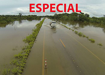 Na cheia histórica do Rio Madeira, em 2014, o nível das águas chegou a 19,74 metros, deixando o Acre isolado do restante do país
