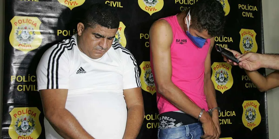 Suspeitos foram apresentados na manhã de ontem
