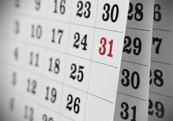 Estado divulga calendário oficial de feriados e pontos facultativos em 2020