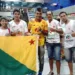 Lateral-direito Marquinhos foi recebido por grupo de torcedores no aeroporto de RB