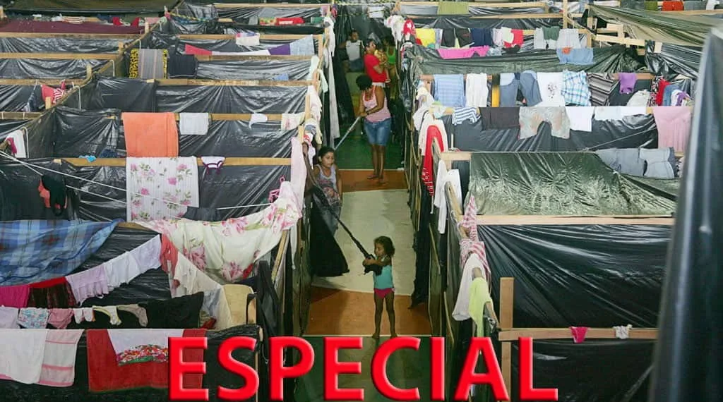 Abrigos espalhados pela cidade serviram de refúgio temporário para as vítimas da enchente