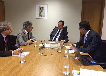 Prefeito Marcus Alexandre reuniu-se também com ministros. (Foto: Assessoria)