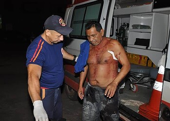 Viatura do Samu foi acionada e encaminhou a vítima ao Pronto Socorro da cidade