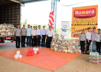 Em gesto solidário, a Romera fez questão de ajudar