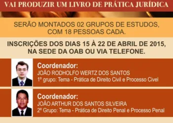 OAB/AC e ESA reunirão advogados e estudantes na produção do primeiro livro de Prática Jurídica