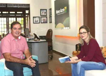 Em visita ao governador, Janaina Guedes, presidente do Iteracre, falou que trabalhos serão retomados em Brasileia e Assis Brasil