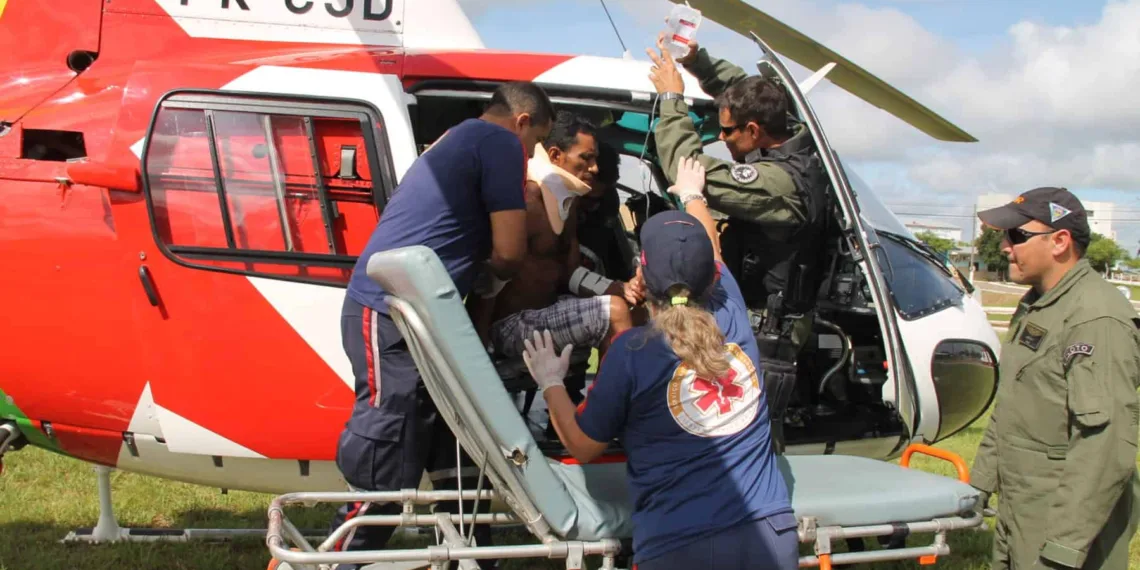 Helicóptero resgata mais uma vítima de acidente em Sena Madureira