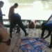 Pessoas na confraternização contaram que o rapaz mergulhou e depois sumiu no açude
