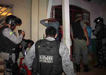 Ação policial conjunta envolveu quatro forças de segurança Estadual e teve o objetivo de conter os índices de violência
. (Foto: Marcelo Torres)