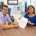 Diretora regional Hirlete Meireles recebeu Humberto Filho. (Foto: Cedida)