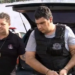 Suspeito foi preso no Acre e veio para a delegacia de Itupeva (Foto Reprodução TV TEM)