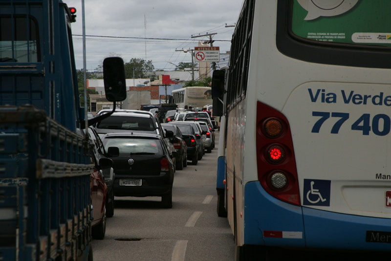 Pista exlusiva para ônibus reduziria demora em RB. (Foto: Odair Leal/ A GAZETA)
