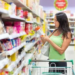 Woman checking food labelling
