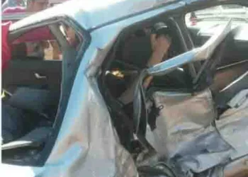 Pastor, esposa e filha estavam no carro no momento do acidente. (Foto: Cedida)