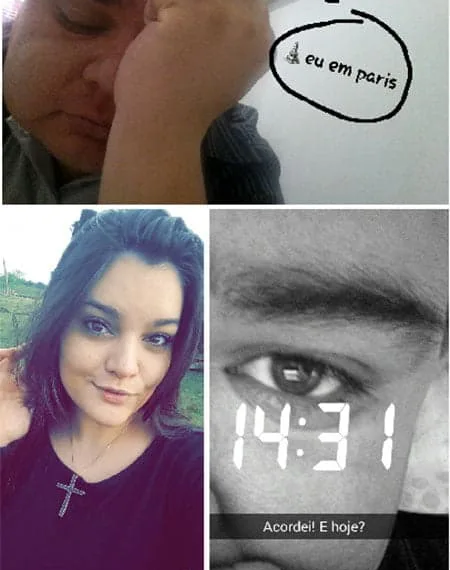 O aplicativo é quase uma epidemia, todo mundo quer registrar o seu dia a dia em fotos ou vídeos. (Reprodução Snapchat)