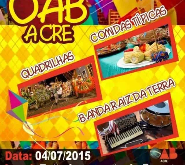 OAB/AC promove arraial no estacionamento da Fameta